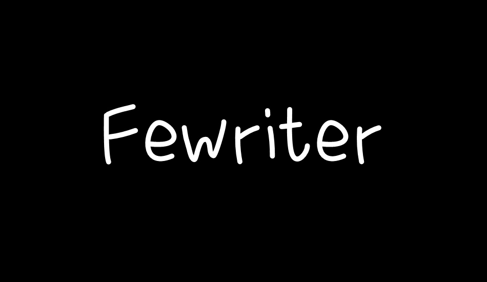 fewriter font big