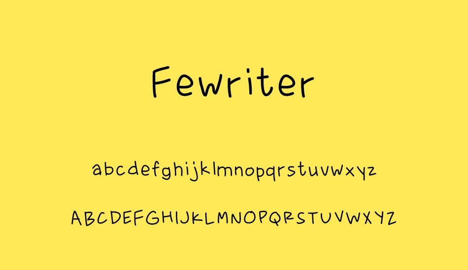 fewriter font