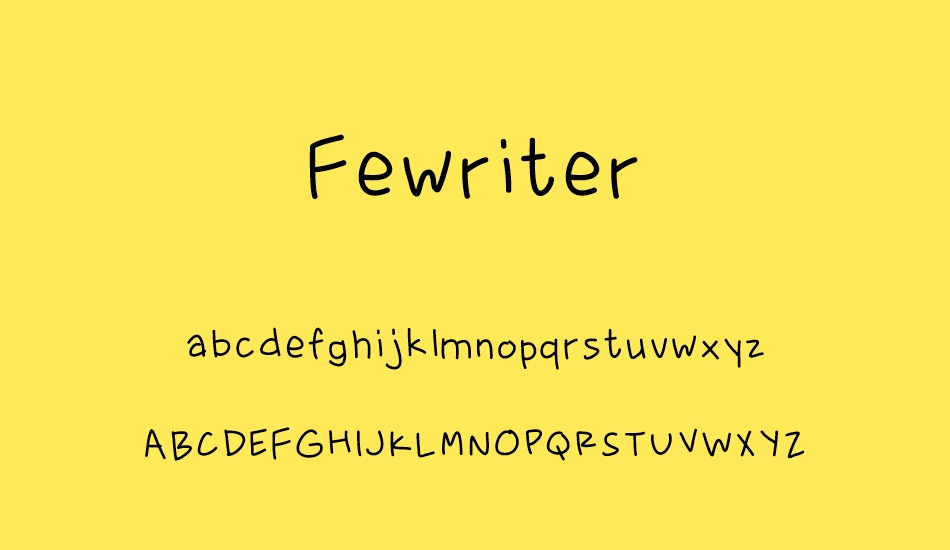 fewriter font