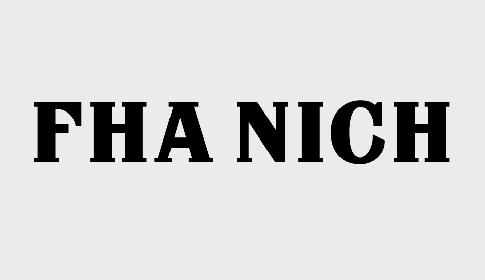 fha-nicholson-french-ncv font big