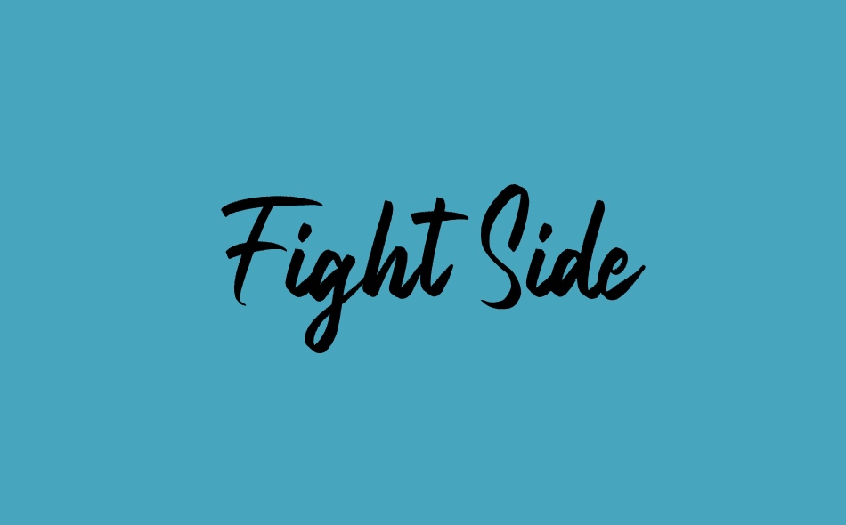 Fight Side font big