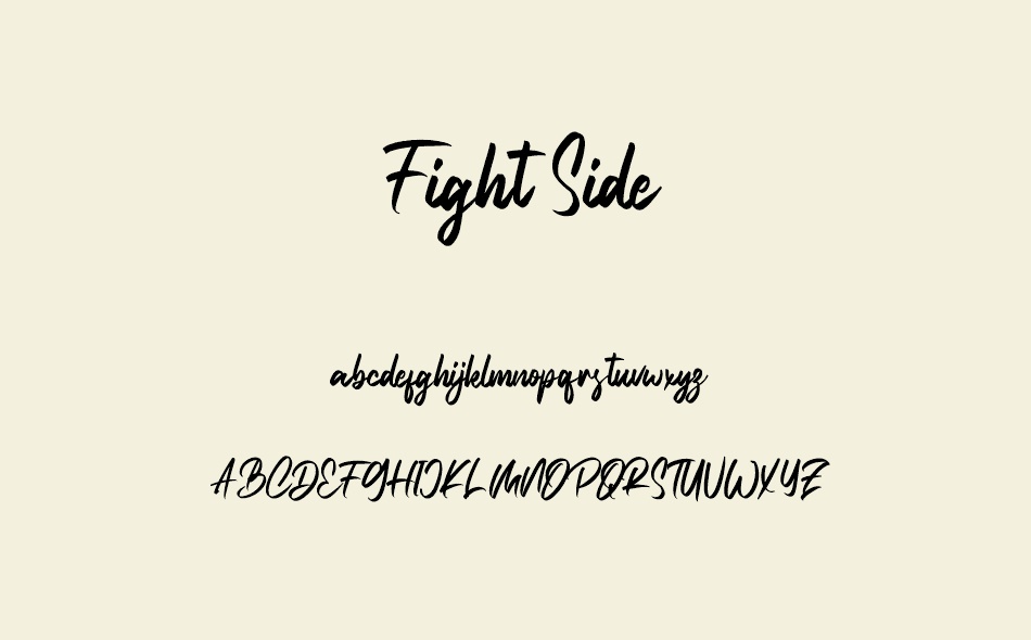 Fight Side font