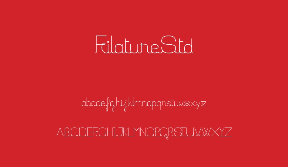 filaturestd font