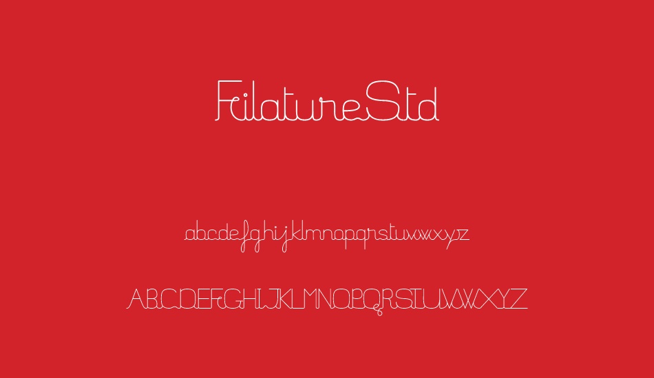 filaturestd font