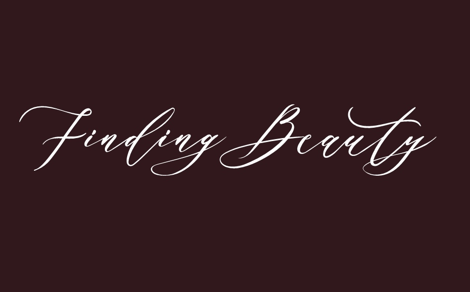 Finding Beauty font big