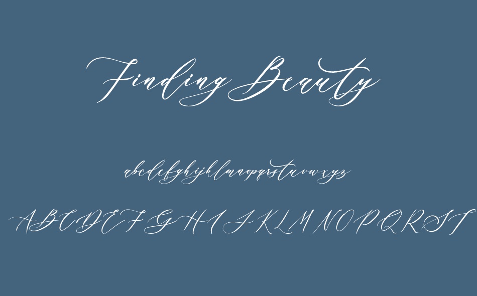 Finding Beauty font