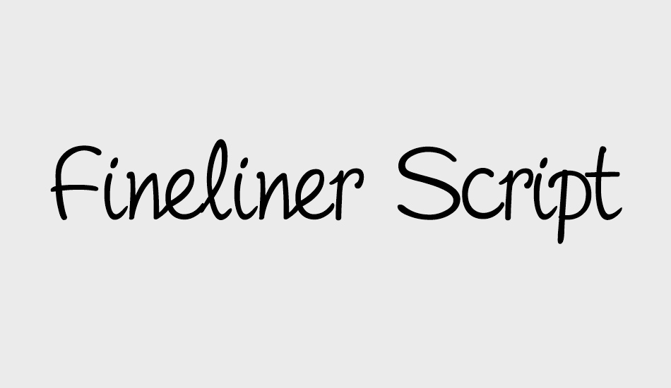 fineliner-script font big