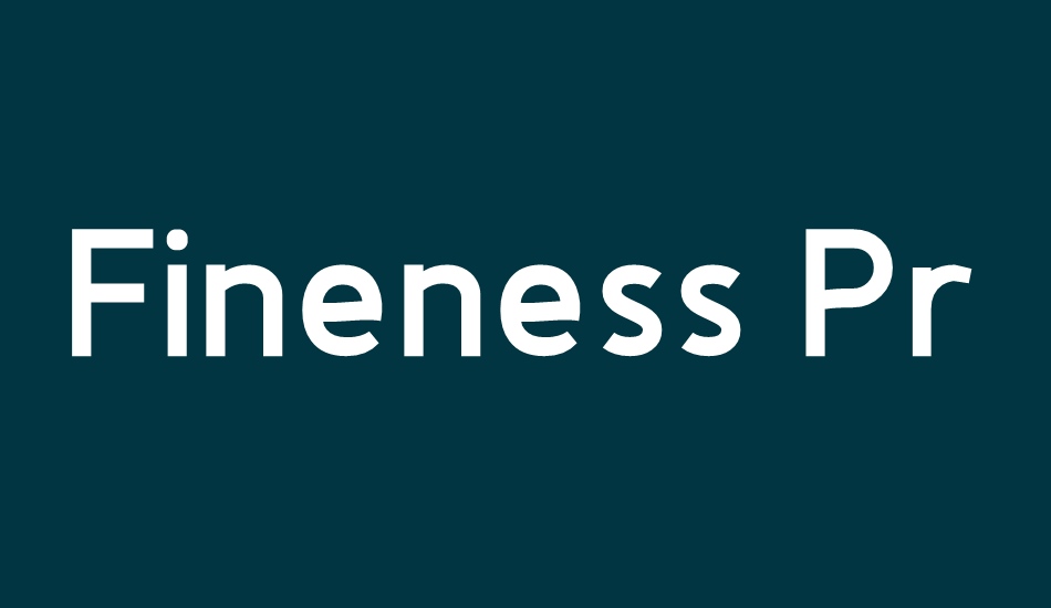 fineness-pro-black font big