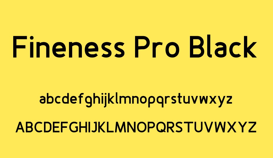 fineness-pro-black font