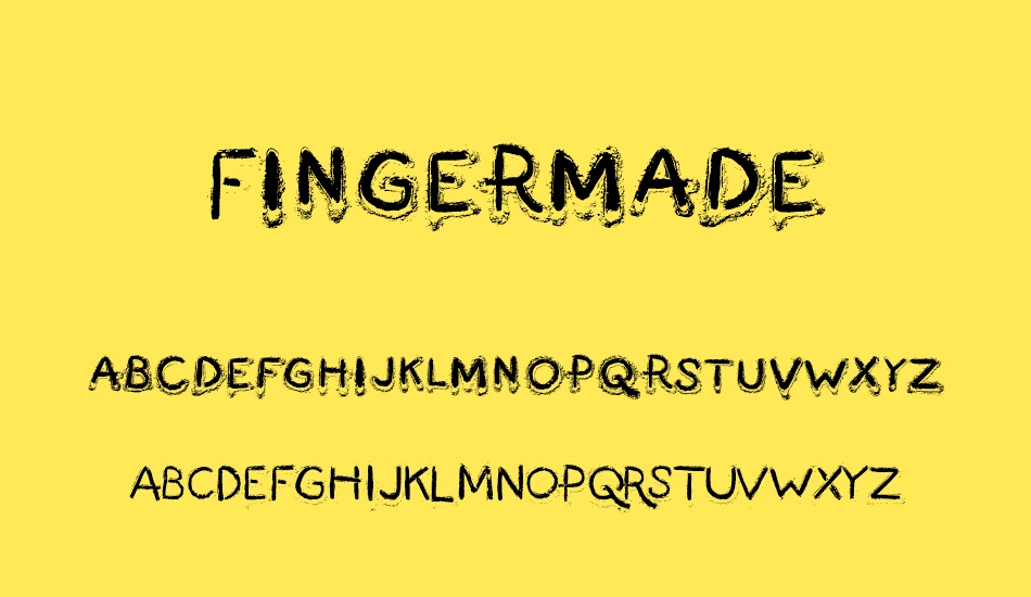 fingermade font