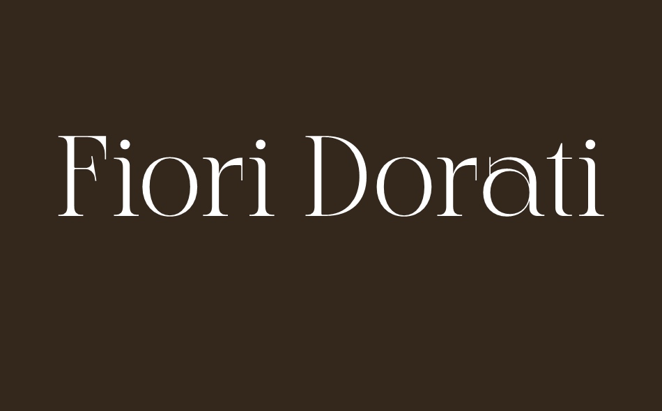 Fiori Dorati font big