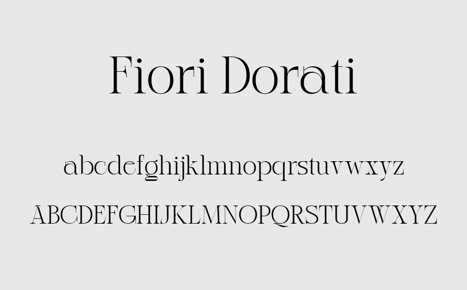 Fiori Dorati font