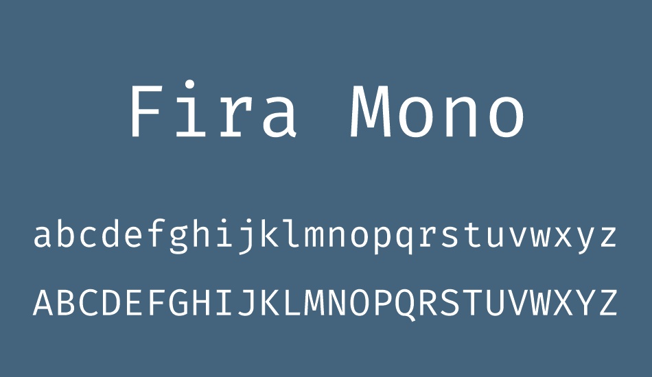 fira-mono font