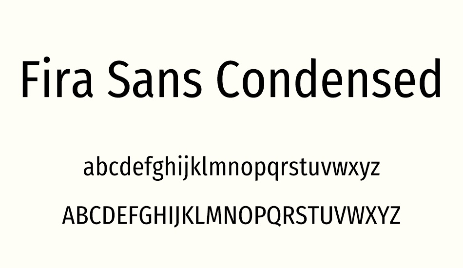 fira-sans-condensed font
