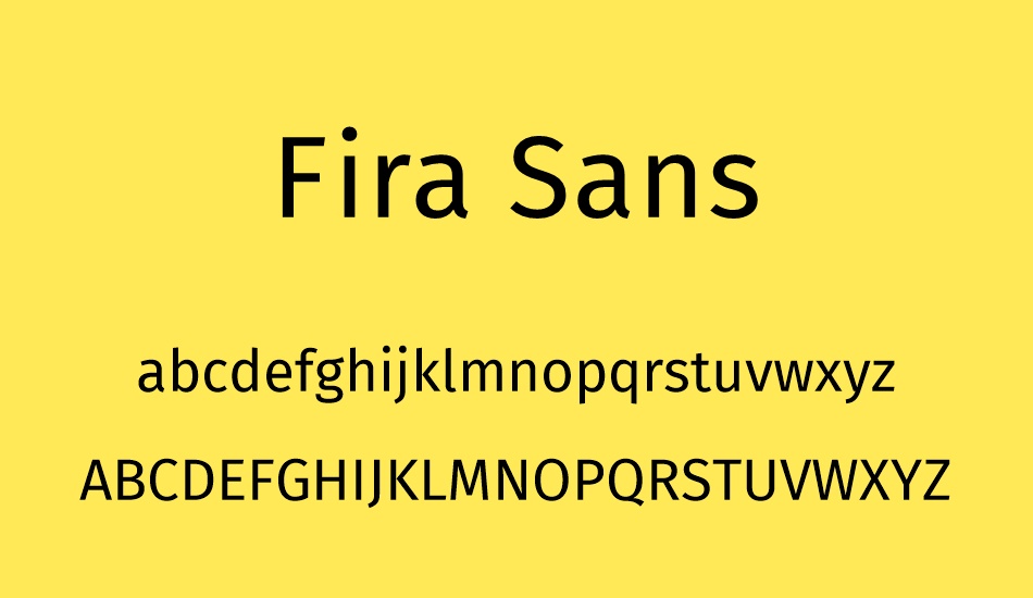 fira-sans font