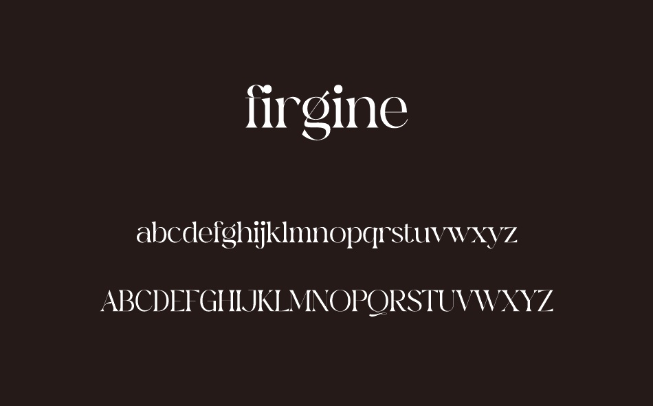 Firgine font