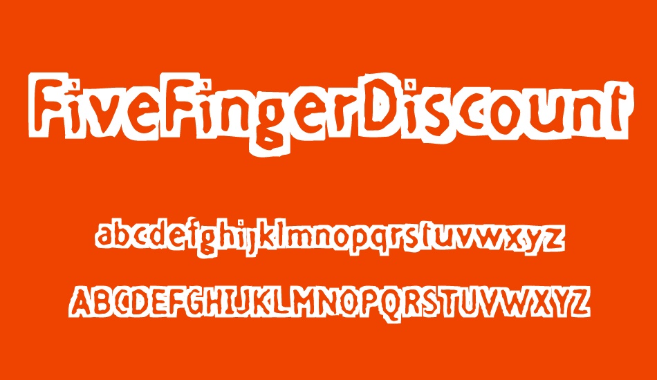 fivefingerdiscount font