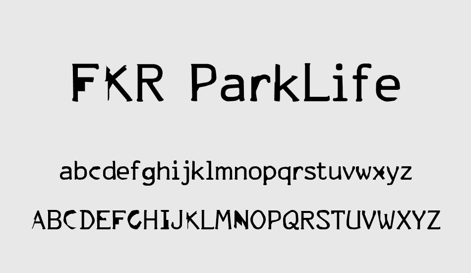 fkr-parklife font