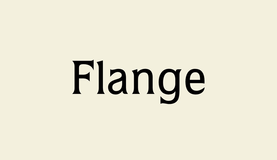 flange font big