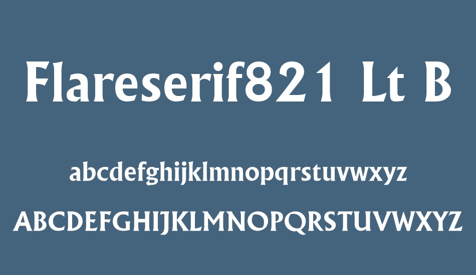 flareserif821-lt-bt font
