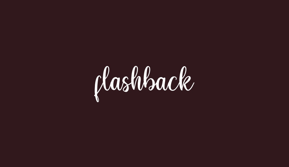 flashback font big