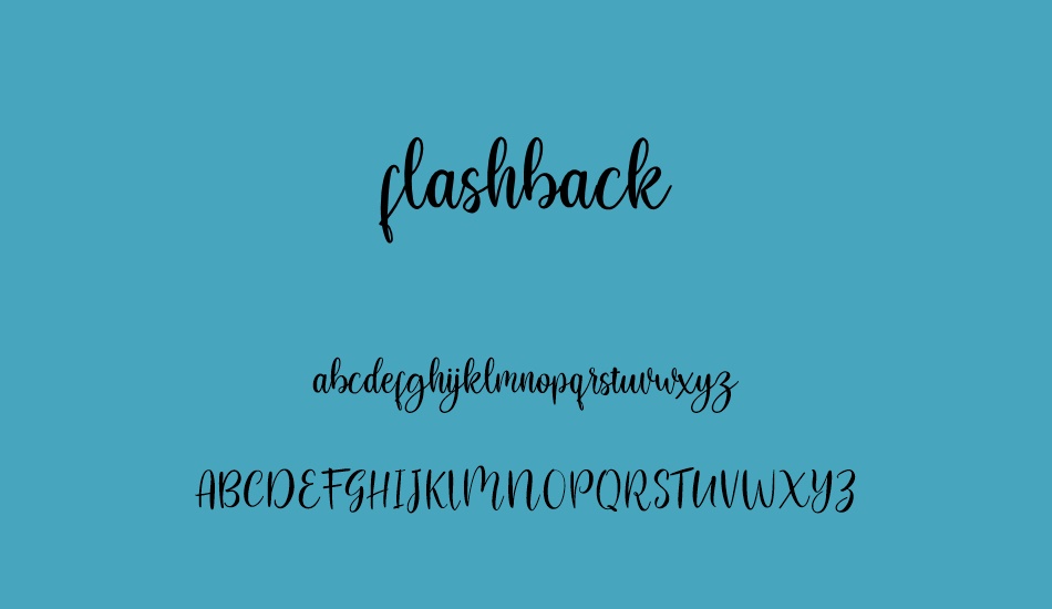 flashback font