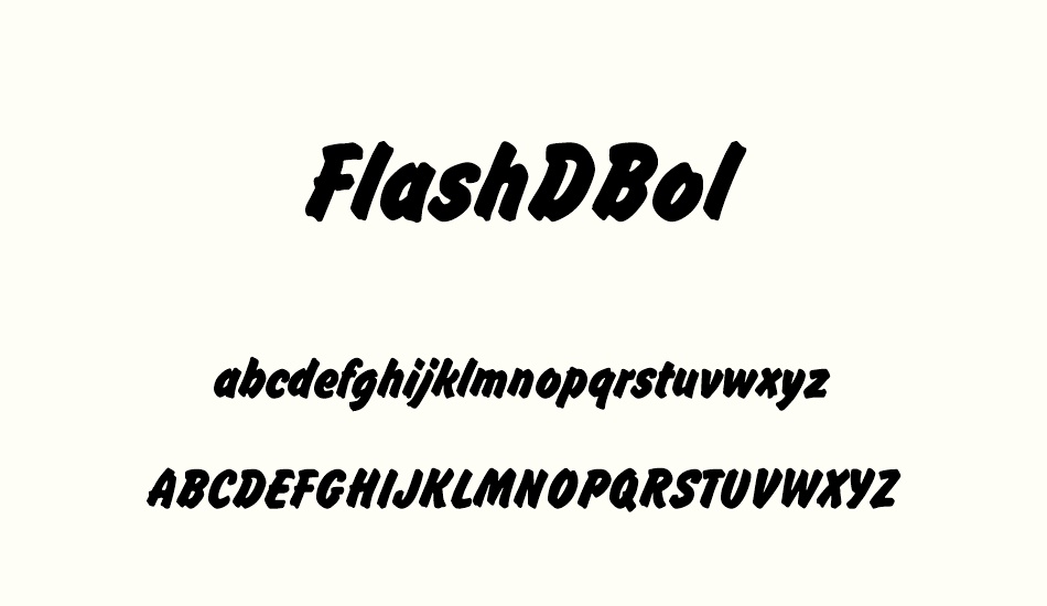 flashdbol font