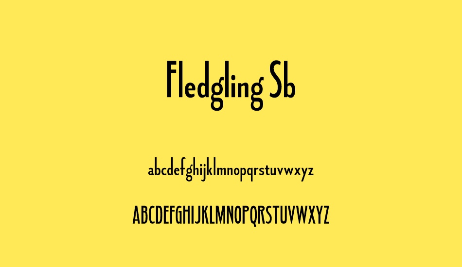 fledgling-sb font