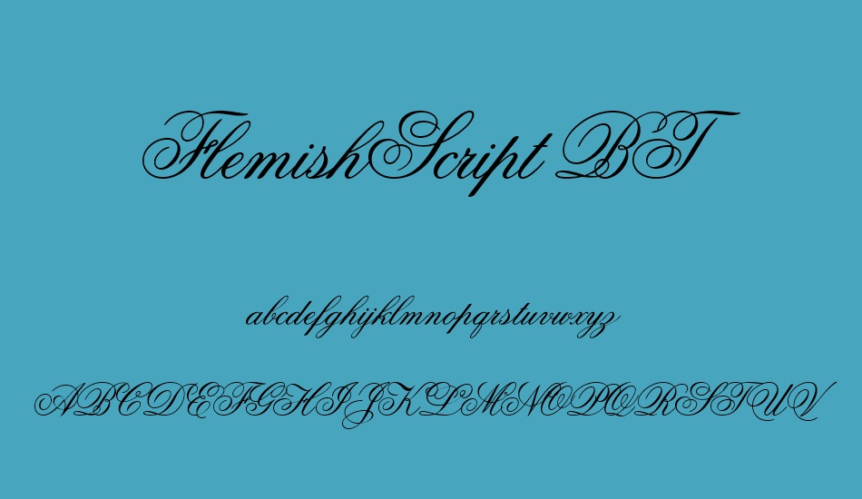 flemishscript-bt font