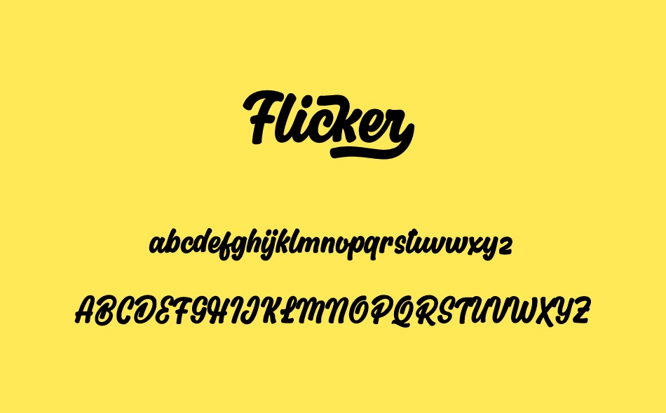 Flicker font