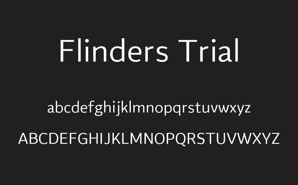 Flinders font