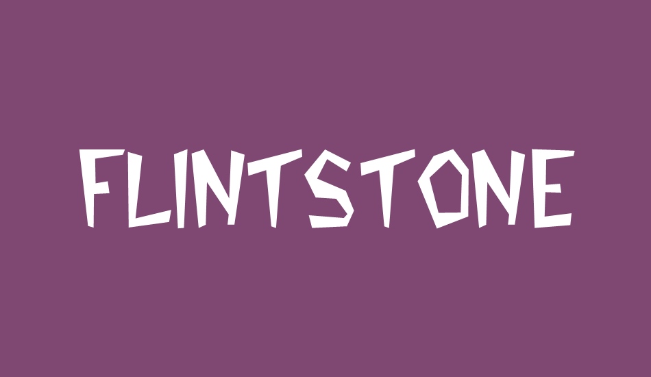 flintstone font big