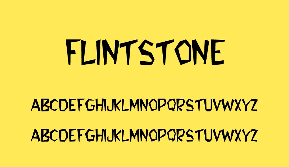 flintstone font