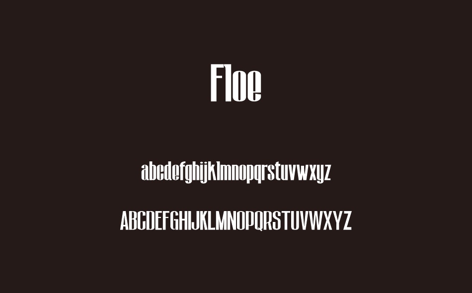 Floe font