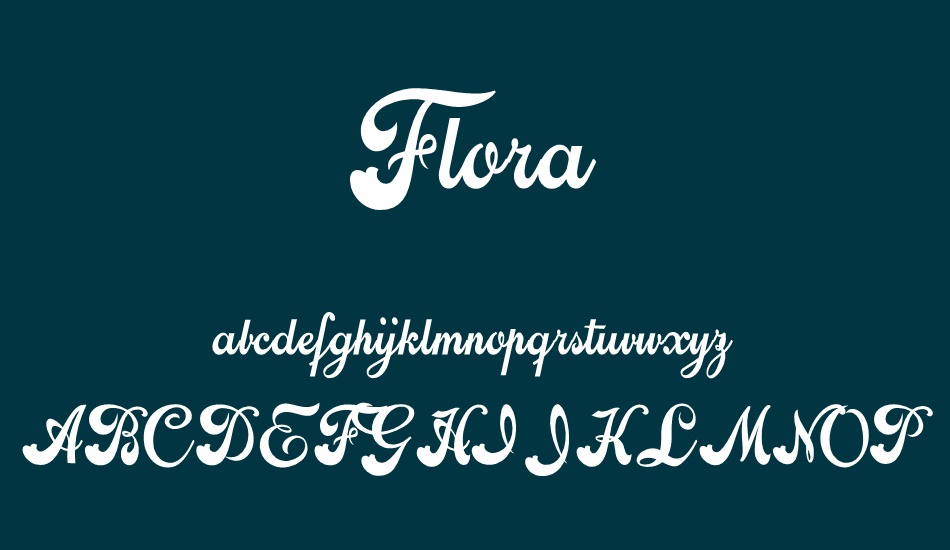 flora-personal-use font