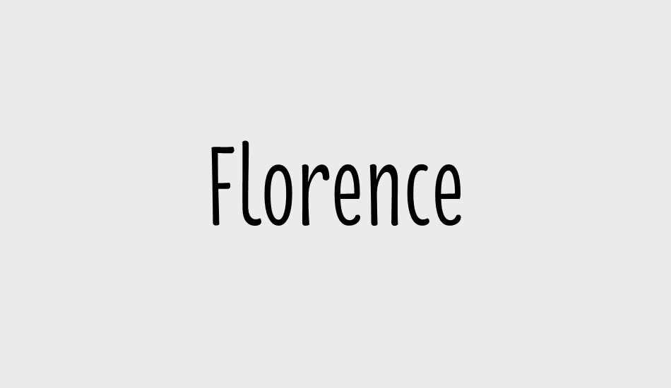 florence-regular font big