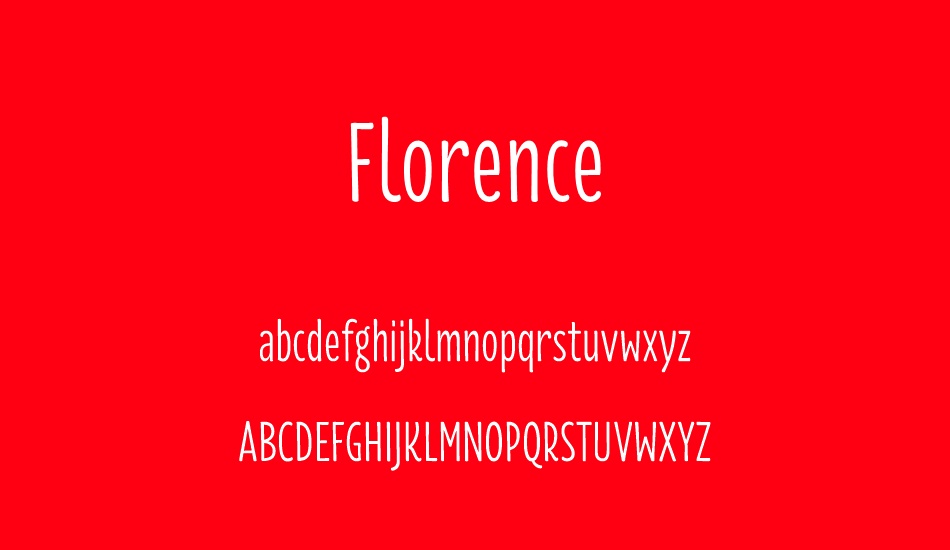 florence-regular font