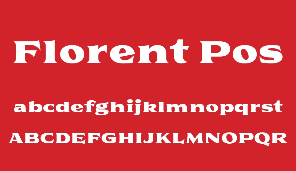 florent-postertwo font