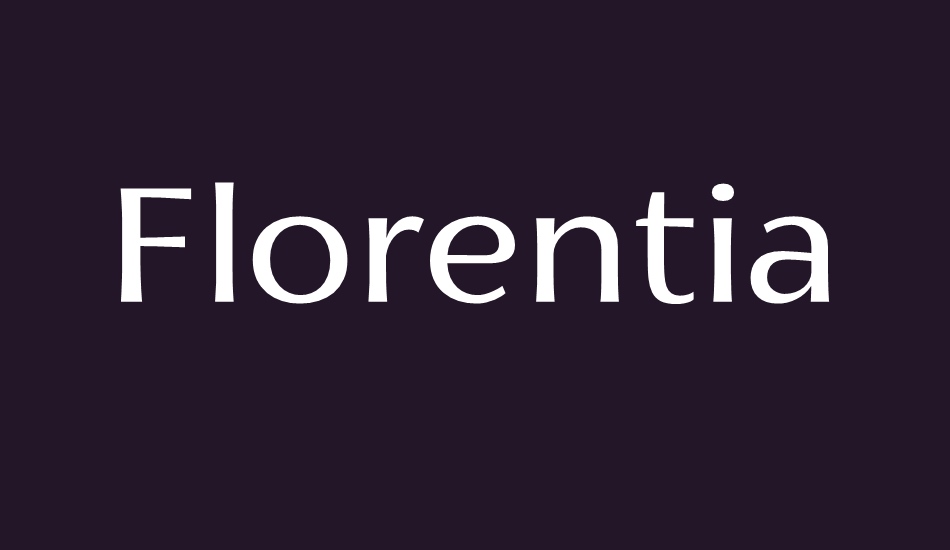 florentia font big