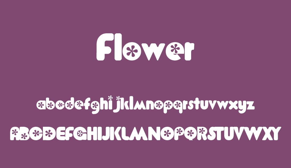 flower font