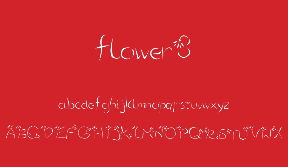 flower3 font