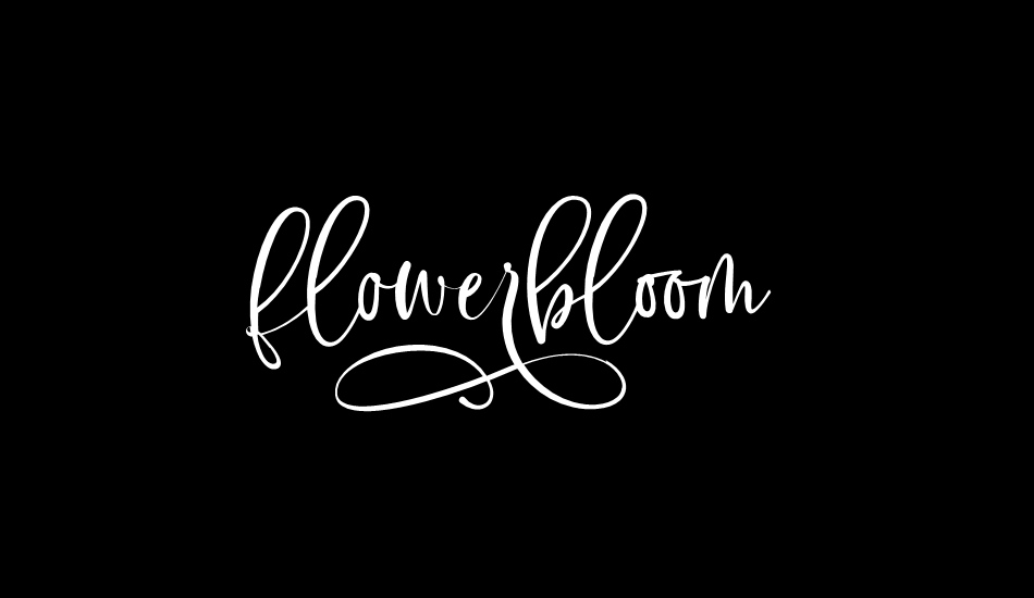 flowerbloom font big