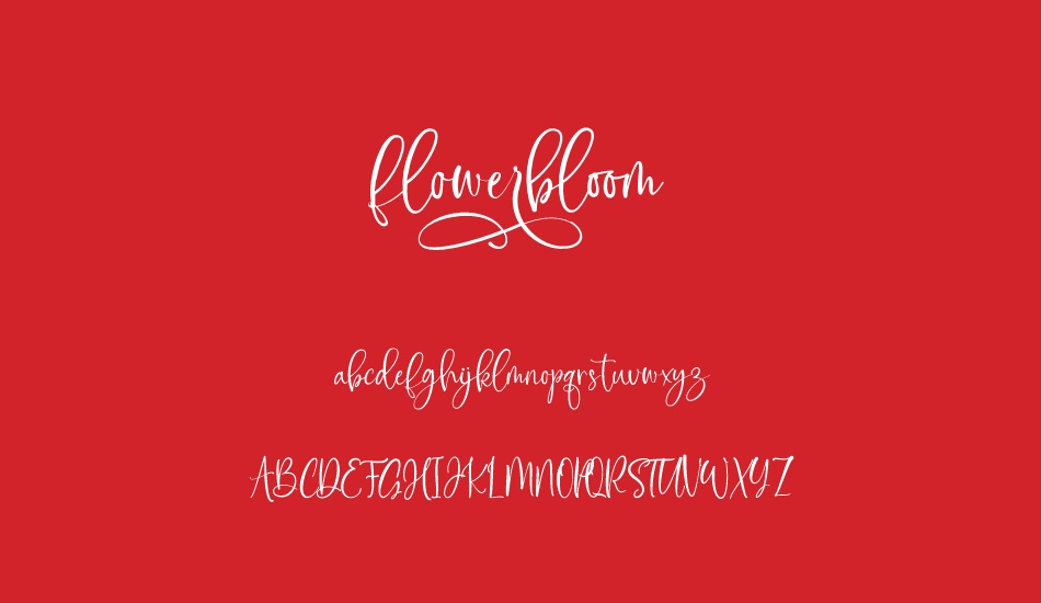 flowerbloom font