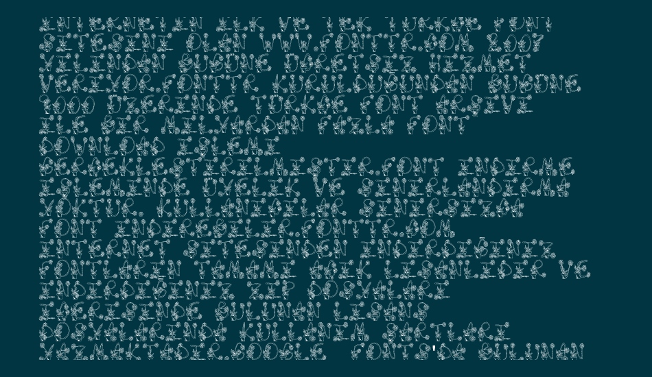 flowersketches font 1