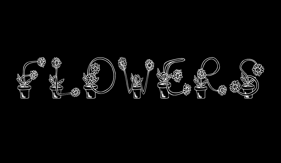 flowersketches font big