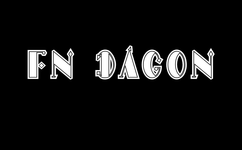 FN Dagon Maya font big