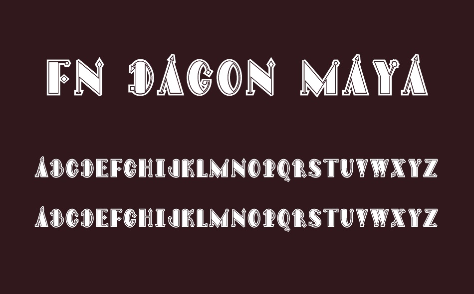 FN Dagon Maya font