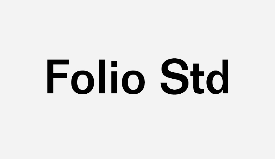 folio-std font big