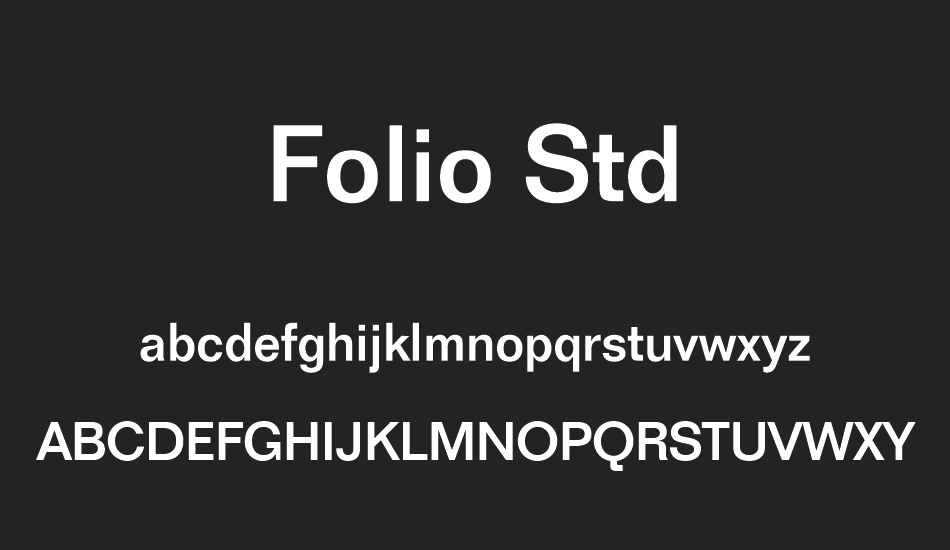 folio-std font