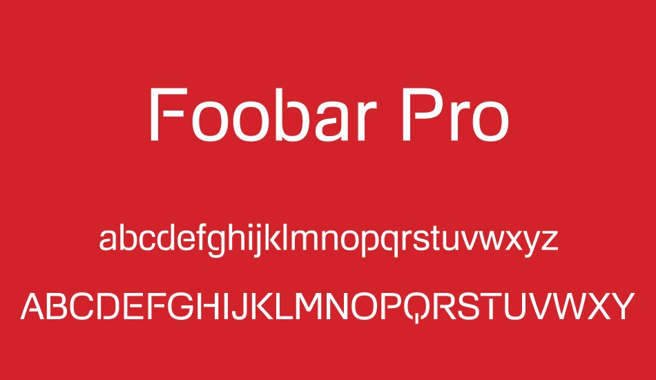 foobar-pro font